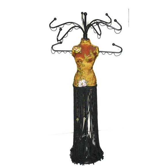 Jewelry Holder Mannequin In Vintage Apparel Dresser And Vanity Decor - Picture 1 of 5